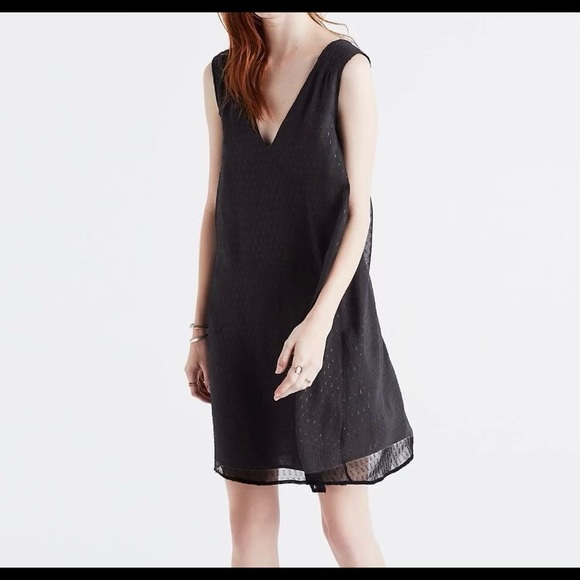 Madewell Nightshine Dress - Black Size 8 - Picture 1 of 5